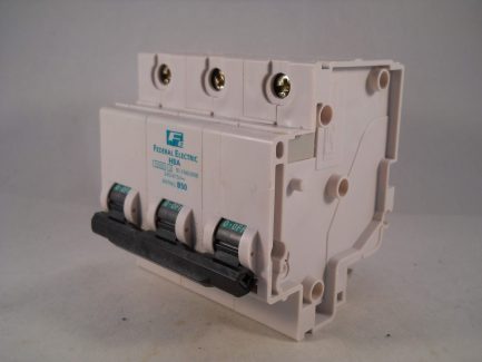 Federal Electric MCB 50 Amp Type B 50A Triple Pole B50 Stablok HBA HBA3P50 - Image 3