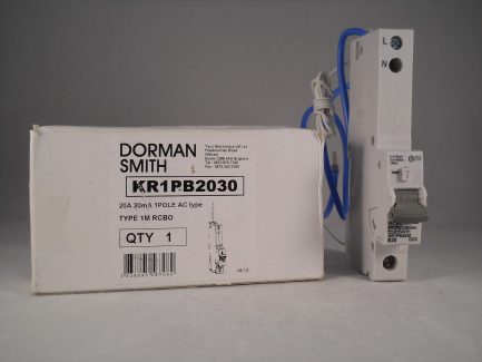 Dorman Smith RCBO 20 Amp 30mA Type B 20A B20 Loadlimiter KR1PB2030 NEW