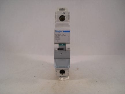 Hager MCB 40 Amp Single Pole Circuit Breaker Type C 40A C40 NCN140A - Image 2