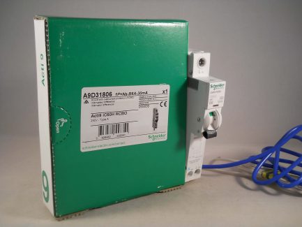 Schneider RCBO 6 Amp 30mA Type B 6A Acti9 iC60H Merlin Gerin A9D31806 NEW