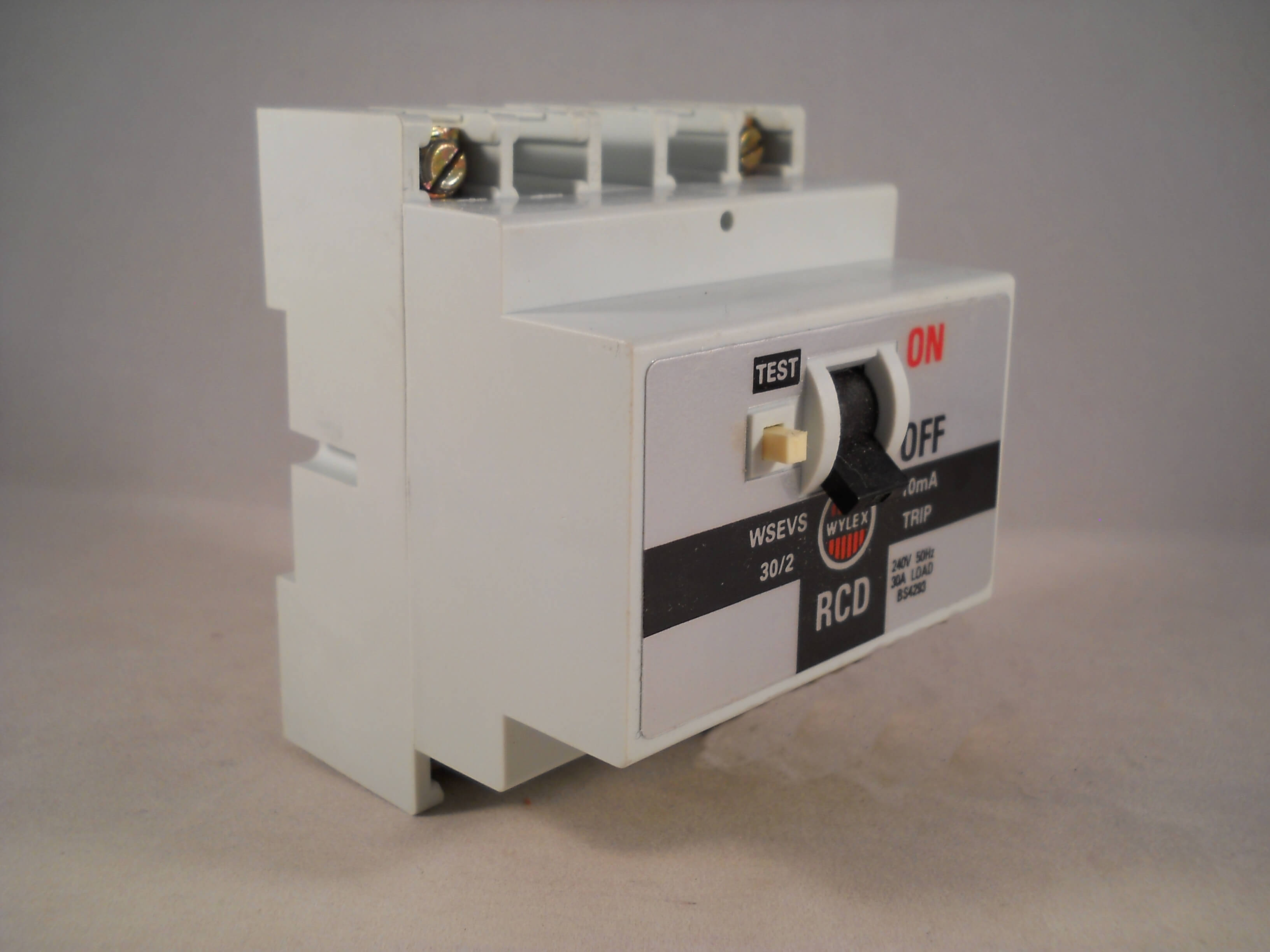 Wylex RCD 30 Amp 10mA Double Pole 30A RCD Trip WSEVS30/2 BS4293 NEW ...