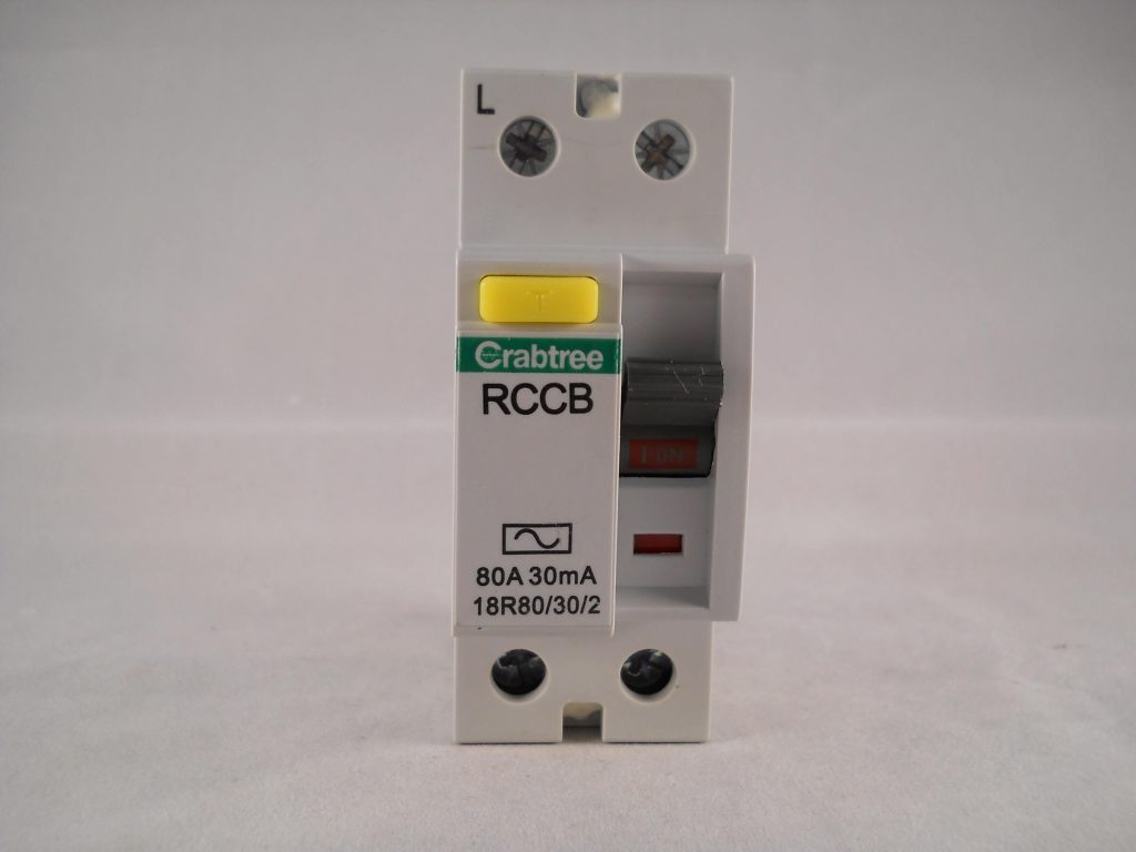 Crabtree Loadstar RCD 80 Amp 30mA Double Pole 80A RCCB 18R80/30/2 ...
