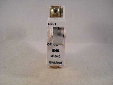 Crabtree SB6000 MCB 40 Amp Single Pole Breaker Type B 40A 610/40 - Image 2