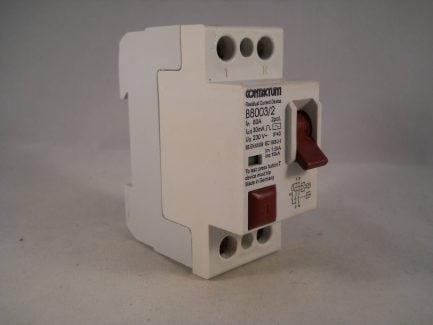 Contactum RCD 80 Amp 30mA Double Pole 80A B8003/2