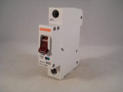 Contactum MCB 20 Amp Type B 20A Single Pole Circuit Breaker 7120B - Image 3