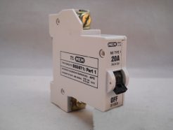 MEM MCB Type 1 20 Amp M6 Single Pole 20A Circuit Breaker Memera 21 201QB 201QEB
