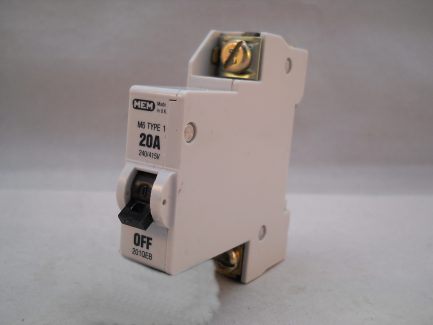 MEM MCB Type 1 20 Amp M6 Single Pole 20A Circuit Breaker Memera 21 201QB 201QEB - Image 3