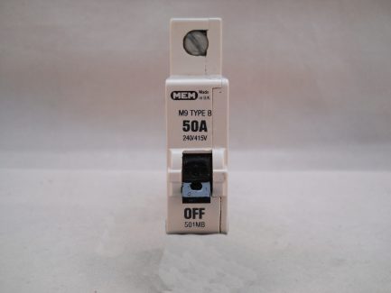MEM MCB Type B 50 Amp M9 Single Pole 50A Memshield 1 T501B 2T501 501B 501MB - Image 2