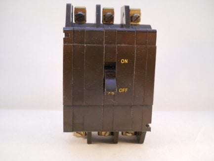 Crabtree C50 MCB 7.5 Amp Type 2 7.5A Triple Pole 3 Phase Breaker C-50 53/075 - Image 2
