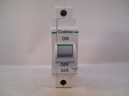 Crabtree Polestar MCB 32 Amp Type 3 32A Single Pole Circuit Breaker 603/32 - Image 2