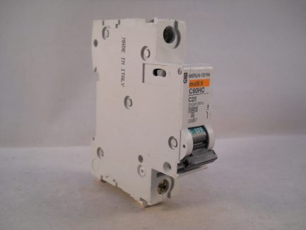 Merlin Gerin MCB 25 Amp Single Pole Breaker Type C 25A Multi9 C60HC125 25647