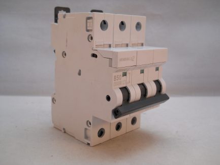 MEM MCB 50 Amp Triple Pole 3 Phase Breaker Type B 50A B50 Memshield 2 MBH350