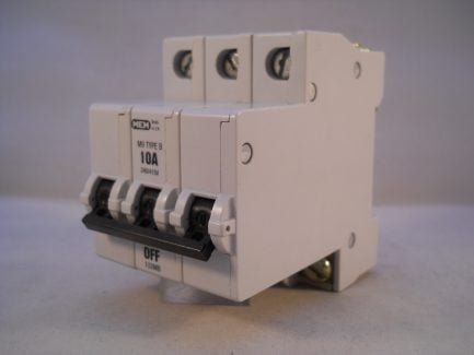MEM MCB 10 Amp Type B Triple Pole 3 Phase M9 10A Memshield T103B 103MB2 103MB - Image 3
