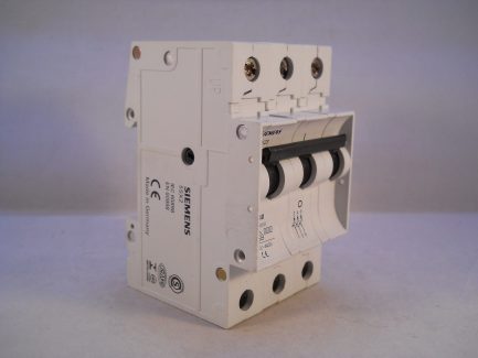 Siemens MCB 40 Amp 5SX23 Type D Triple Pole 40A 3 Phase Circuit Breaker 5SX23D40