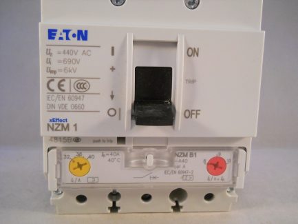 Eaton MEM MCCB 40 Amp Triple Pole 40A 3 Phase Memshield 3 NZMB1-A40 - Image 5