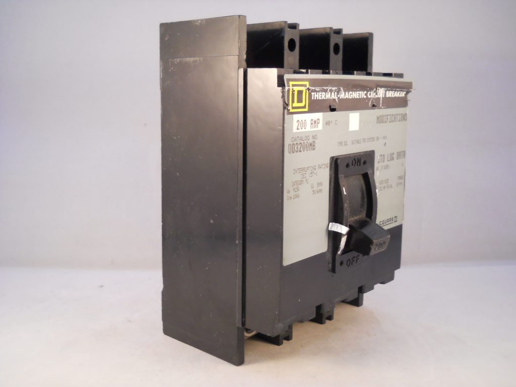 Square D MCCB 200 Amp Triple Pole 3 Phase 200A CN Range I Line 