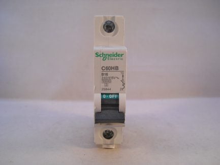 Schneider MCB 16 Amp Single Pole Type B 16A Multi9 C60HB116 Merlin Gerin 25844 - Image 2