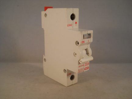 MEM Memera 2000 MCB 20 Amp Type B 20A Single Pole Breaker Memshield Delta AB20SB