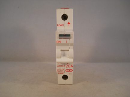 MEM Memera 2000 MCB 20 Amp Type B 20A Single Pole Breaker Memshield Delta AB20SB - Image 2