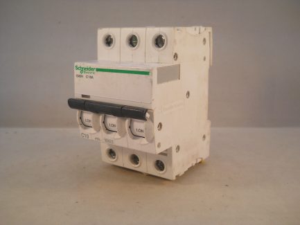 Schneider MCB 10 Amp Acti9 iC60H Type C 10A Triple Pole 3 Phase A9F54310 - Image 3