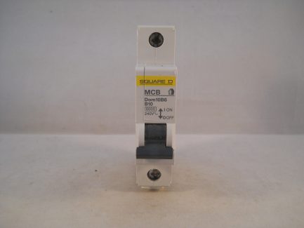 Square D MCB 10 Amp Single Pole Circuit Breaker B10 Type B 10A Domae DOM10B6 - Image 2