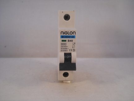 Niglon MCB 40 Amp Single Pole Circuit Breaker B40 Type B 40A MCB6B140 - Image 2
