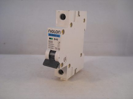 Niglon MCB 40 Amp Single Pole Circuit Breaker B40 Type B 40A MCB6B140 - Image 3