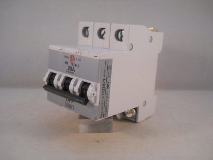 Bill MCB 20 Amp Type 3 M9 Triple Pole 3 Phase 20A Memshield 1 203MC 203MB3 3T203 - Image 3