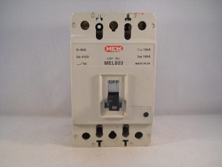 MEM MCCB 80 Amp Triple Pole 80A 3 Phase Bill TLE803 Memshield 2 MEL803 - Image 2