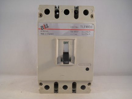 Bill MCCB 160 Amp Triple Pole 160A 3 Phase Breaker Memshield 2 MFL1603 TLF1603 - Image 2