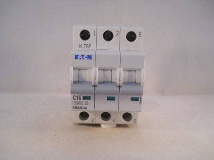 Eaton MCB 16 Amp Type C 16A Triple Pole 3 Phase C16 Memshield 3 EMCH316 NEW - Image 3