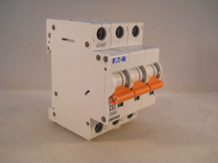 Eaton MCB 63 Amp Type C 63A Triple Pole 3 Phase C63 Memshield 3 EMCH363 NEW - Image 2