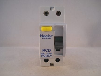 Newlec RCD 63 Amp 30mA Double Pole 63A RCCB Trip NLRCD6330A - Image 2
