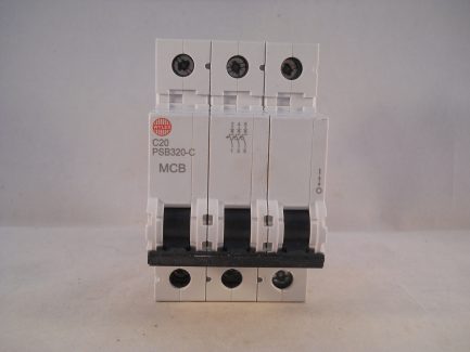 Wylex MCB 20 Amp Triple Pole Circuit Breaker Type C 20A PSB320-C Series 3 - Image 2