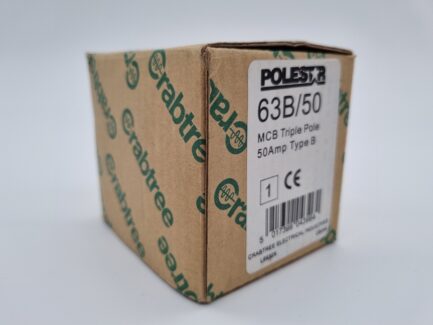 Crabtree Polestar MCB 50 Amp Type B 50A Triple Pole 3 Phase Breaker 63B/50 NEW - Image 6