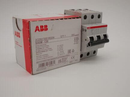 ABB MCB 20 Amp Type C Triple Pole 20A C20 Three Phase Breaker S203M S203MC20 NEW