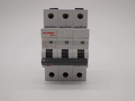 Bill MCB 6 Amp Triple Pole 3 Phase Type C 6A C6 Talisman Memshield 2 THC063 - Image 2