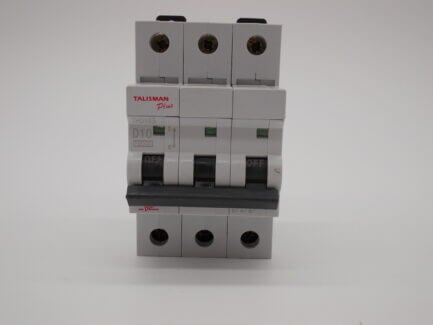 Bill MCB 10 Amp Triple Pole 3 Phase Type D 10A C10 Talisman Memshield 2 THD103 - Image 2