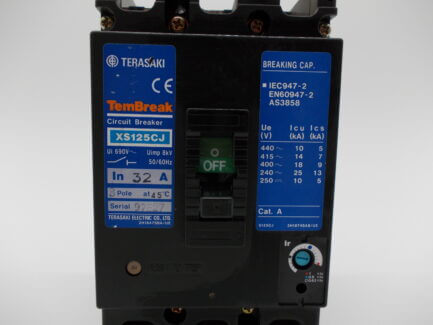 Terasaki MCCB 32 Amp Triple Pole 32A 3 Phase Breaker XS125CJ Tembreak XS125CJ3P32 - Image 5