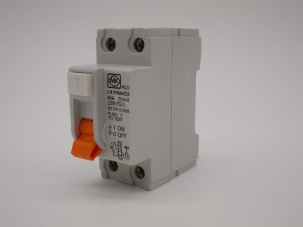MK RCD 63 Amp 30mA Double Pole 63A Sentry LN5760SCU - Image 3