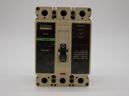 Crabtree Powerstar MCCB 125 Amp Triple Pole 3 Phase 125A PW160 716/3P125 - Image 2