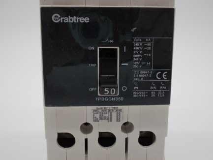 Crabtree Powerstar MCCB 50 Amp Triple Pole 3 Phase 50A GG Frame 7PBGGN350 NEW - Image 6