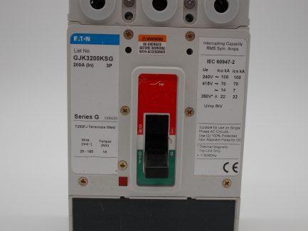Eaton MCCB 200 Amp Triple Pole 200A 3 Phase Breaker Series G GJK3200KSG NEW - Image 6
