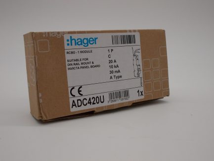 Hager RCBO 20 Amp 30mA Type C 20A 103700 C20 ADA Range ADC420U NEW - Image 6