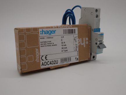 Hager RCBO 32 Amp 30mA Type C 32A 103707 C32 ADA Range ADC432U NEW