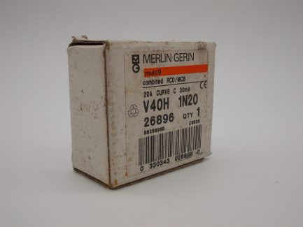 Merlin Gerin RCBO 20 Amp 30mA Type C 20A Multi 9 MCB/RCD V40H1N20 26896 NEW - Image 6