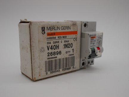 Merlin Gerin RCBO 20 Amp 30mA Type C 20A Multi 9 MCB/RCD V40H1N20 26896 NEW