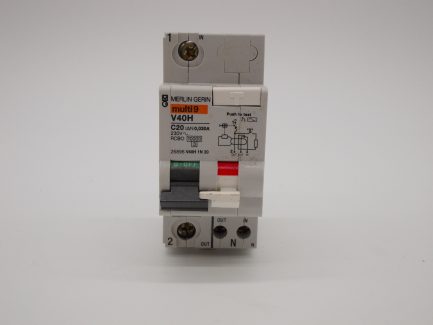 Merlin Gerin RCBO 20 Amp 30mA Type C 20A Multi 9 MCB/RCD V40H1N20 26896 NEW - Image 3
