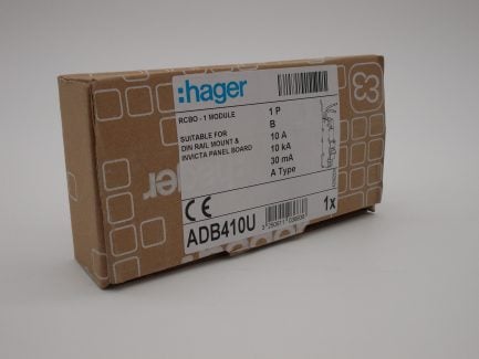 Hager RCBO 10 Amp 30mA Type B 10A 103683 B10 ADB Range ADB410U NEW - Image 6