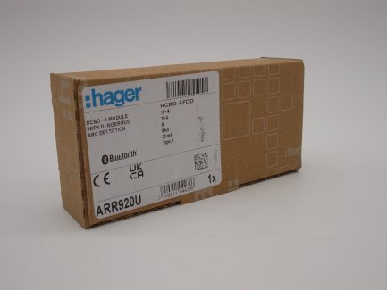 Hager AFDD RCBO 20 Amp 30mA Type B 20A B20 Arc Fault Detection ARR920U NEW - Image 6